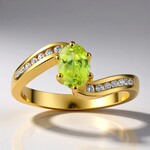 Anello in oro con Sfene Capelinha