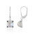 Pendientes en plata con Piedra de luna azul (KM by Juwelo)