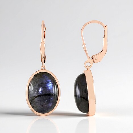 Orecchini in argento con Labradorite Porpora Maniry (KM by Juwelo)