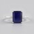 Anello in oro con Zaffiro Blu del Madagascar
