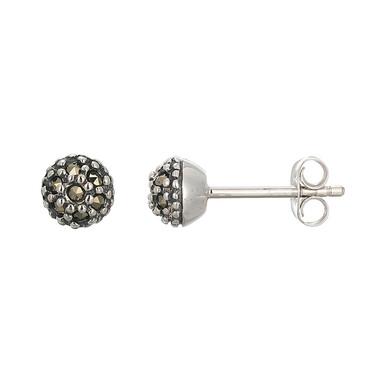 Pendientes en plata con Marcasita