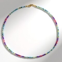 Collana in argento con Cianite Menta (Riya)