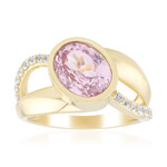 Brasilianischer Kunzit-Goldring (de Melo Gold)