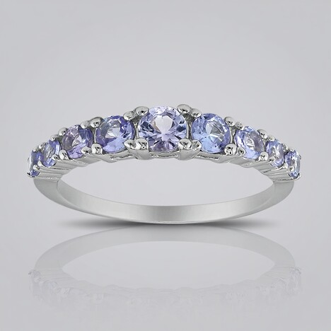 Anello in argento con Tanzanite
