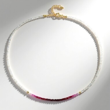 Collana in argento con Rubino