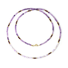 Collar en plata con Cuarzo lavanda