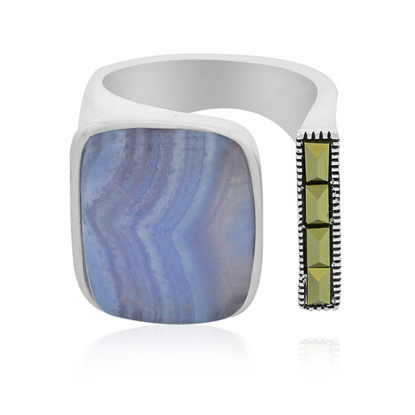 Anillo en plata con Ágata (TPC)