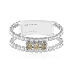 Anillo en plata con Diamante I3 champán (de Melo Essence)