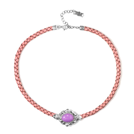 Phosphosiderit-Lederhalskette (Desert Chic)