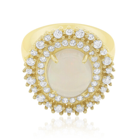 Anello in argento con Opale di Welo