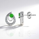 Orecchini in argento con Lemshuku Tsavorite