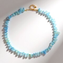 Collana in argento con Acquamarina Brasiliana (Riya)