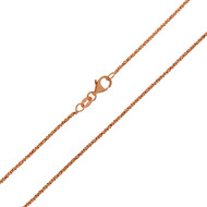 Silber-Criss-Cross-Kette - 2,75 g - 45 cm - rosévergoldet