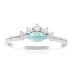 Gouden ring met een Paraiba toermalijn