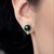 Malachite Silver Earrings