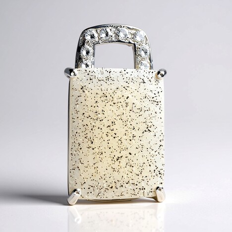 Ciondolo in argento con Agata Glitter