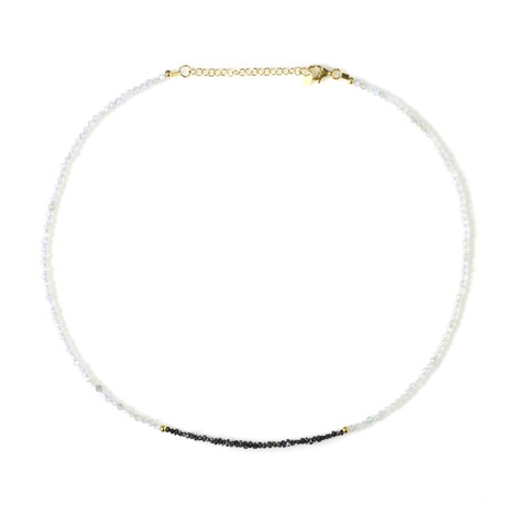 Edelstein-Silberhalskette