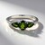 Anello in argento con Diopside Russo