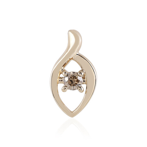 Ciondolo in oro con Diamante Cioccolato I1