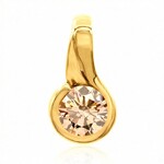 VS1 Argyle-Rose de France-Brillant-Goldanhänger (Annette)