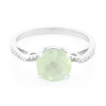 Anello in argento con Prehnite