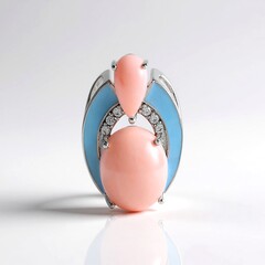 Ciondolo in argento con Opale Rosa (de Melo Essence)