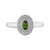 Anello in argento con Zircone Ceylon Verde