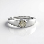 Anello in argento con Topazio Bianco