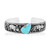 Brazalete en plata con Turquesa azul del Mohave Kingman (Jones Lee)
