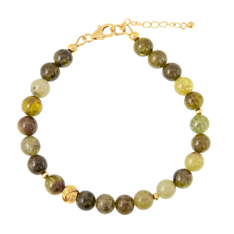 Bracciale in argento con Grossularia