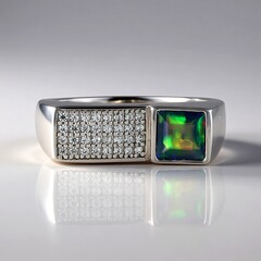 Anello in argento con Opale Mezezo (de Melo Essence)