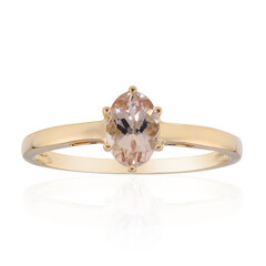 Anello in oro con Morganite