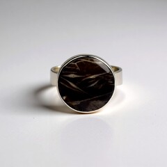 Anello in argento con Agata Prairie