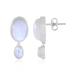 Blauer Mondstein-Silberohrringe (KM by Juwelo)