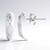 Orecchini in argento con Diamante I1 (G) (Annette)
