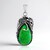 Ciondolo in argento con Turchese Kingman Mohave Verde (Faszination Türkis)