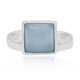 Anello in argento con Giadeite Blu (MONOSONO COLLECTION)