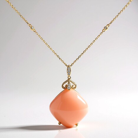 Collana in oro con Opale Rosa (CIRARI)