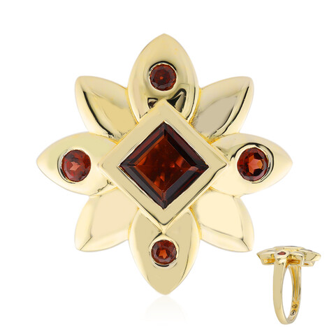 Anello in argento con Granato Mozambico (Remy Rotenier)