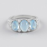 Anello in argento con Acquamarina Ofiki