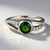 Anello in argento con Diopside Russo