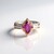 Anello in argento con Fluorite Rosa (Gems en Vogue)