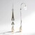 Boucles d'oreilles en argent et Perle blanche de culture d'eau douce