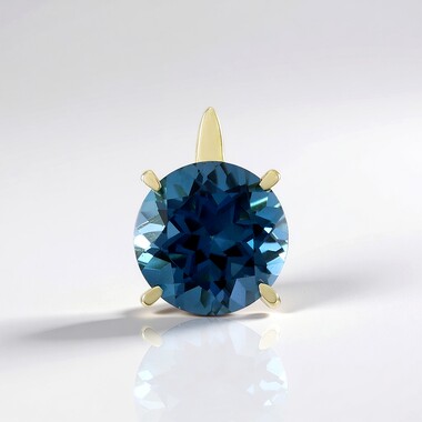Colgante en oro con Topacio azul de Londres (de Melo Gold)