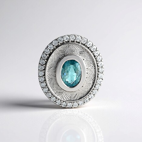 Ciondolo in argento con Zircone Ratanakiri