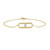 Weißer Topas-Silberarmband