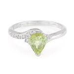 Cuprian Tourmaline Silver Ring