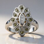 Anello in argento con Diamante I2 (J) (Annette classic)