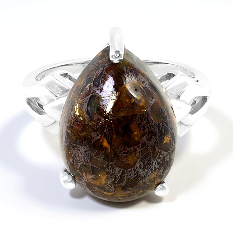 Anello in argento con Quarzo Dinosauro