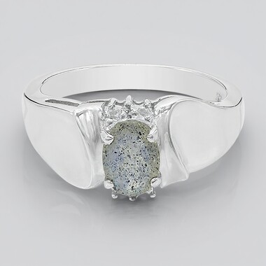 Bague en argent et Labradorite